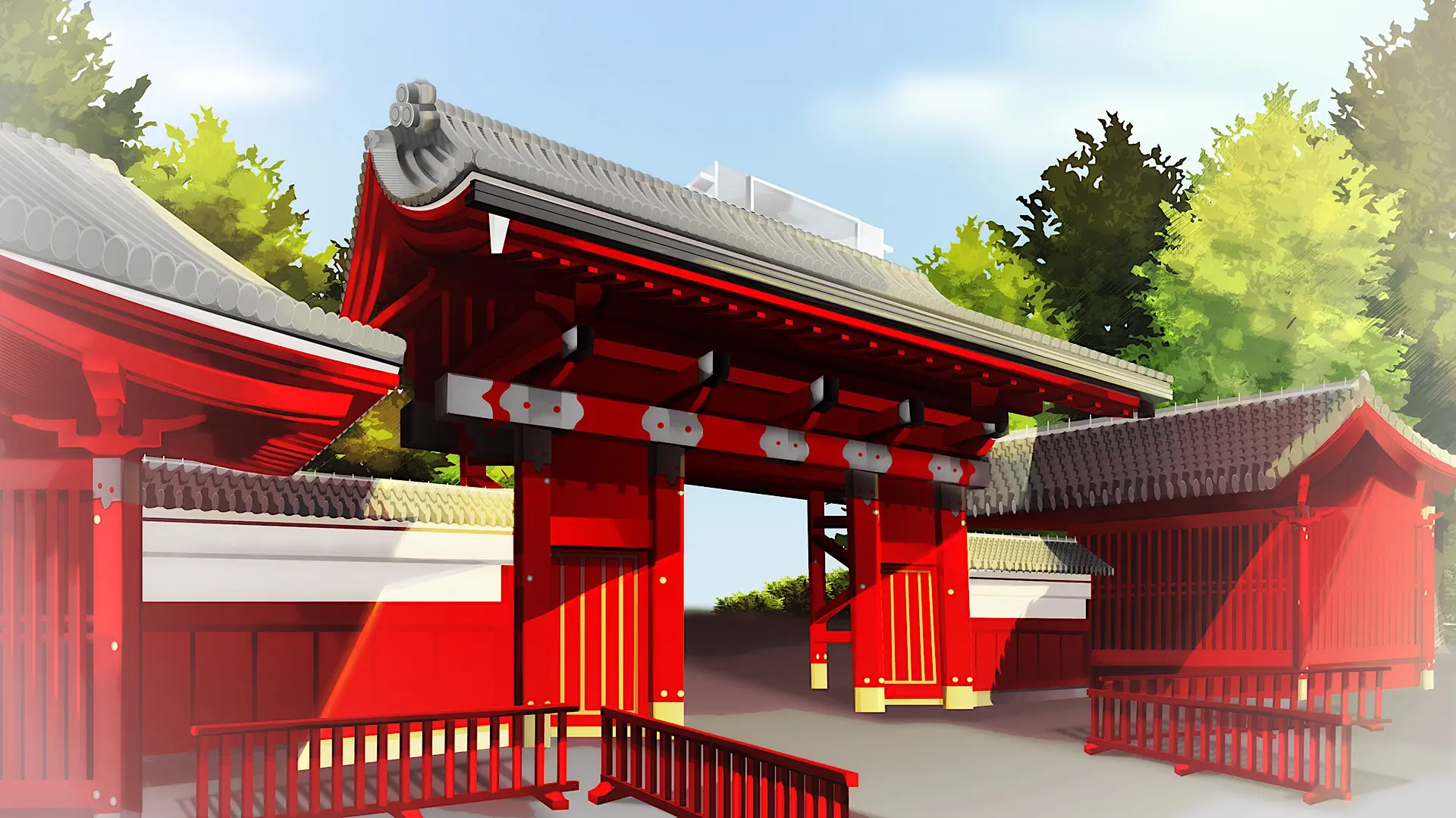 建物・車イラスト